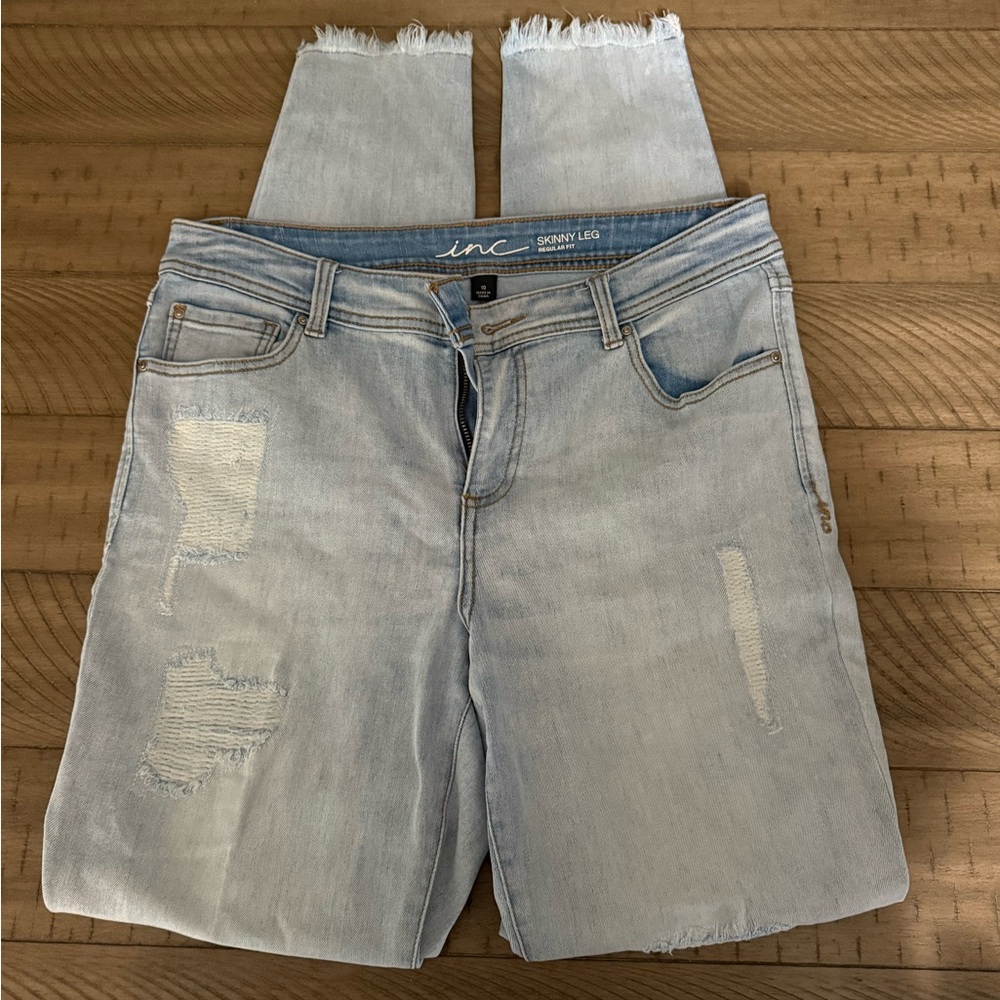 INC International Concepts Blue Skinny Jeans